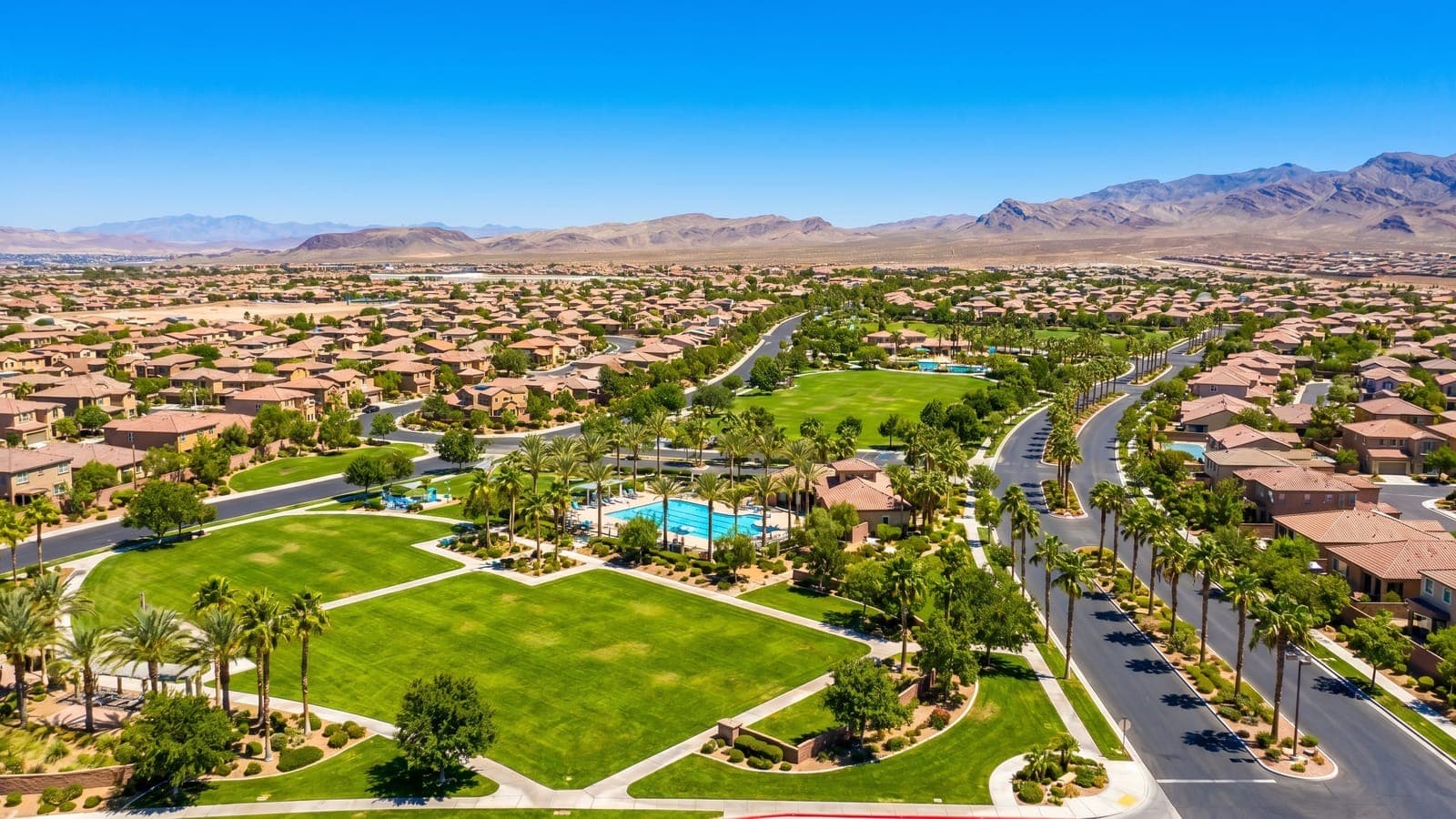 Solitude at Seven Hills, Henderson — guard-gated semi-custom homes on elevated terrain with Las Vegas Valley and Strip skyline views